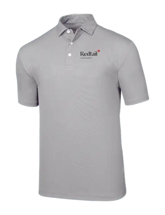 Callaway Birdseye Light Grey Polo w/Redtail Logo