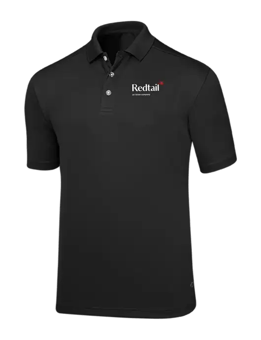 Callaway Core Black Performance Polo w/Redtail Logo