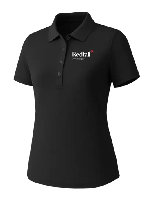Callaway Womens Core Black Performance Polo w/Redtail Logo