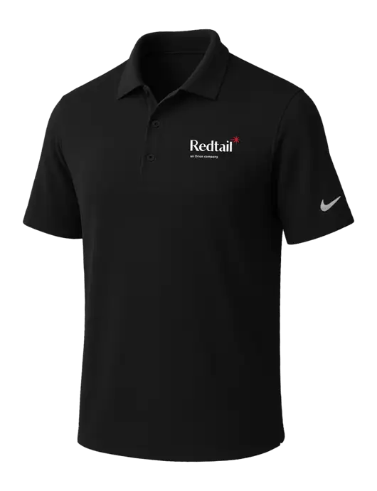 NIKE Black Dri-Fit Micro Pique Polo w/Redtail Logo