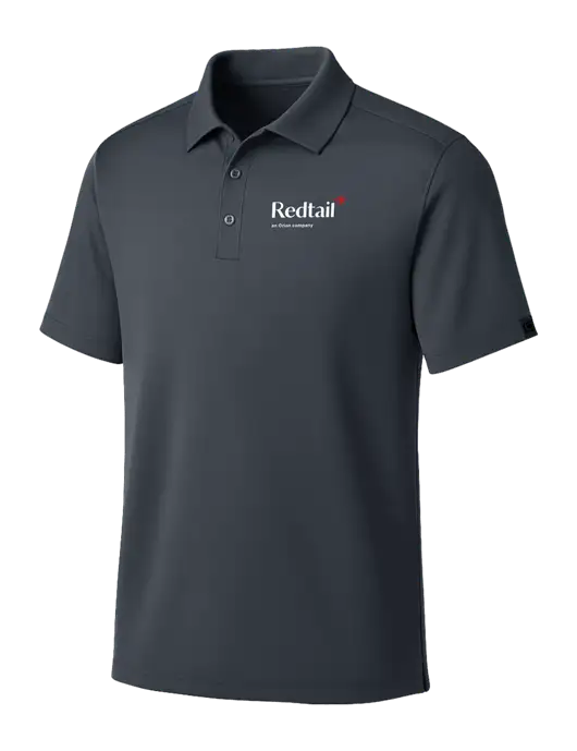 OGIO Dark Grey Framework Polo w/Redtail Logo