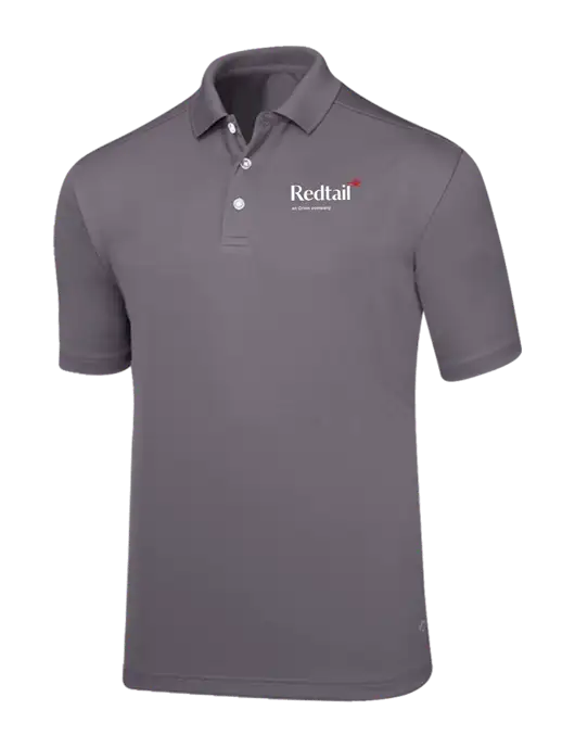 Callaway Core Medium Grey Performance Polo w/Redtail Logo