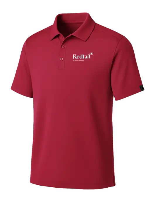 OGIO Red Framework Polo w/Redtail Logo