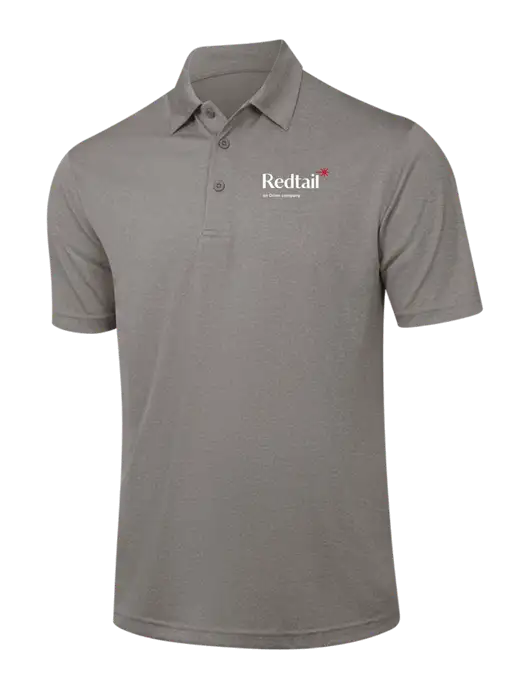 Medium Grey Heather Contender Polo w/Redtail Logo