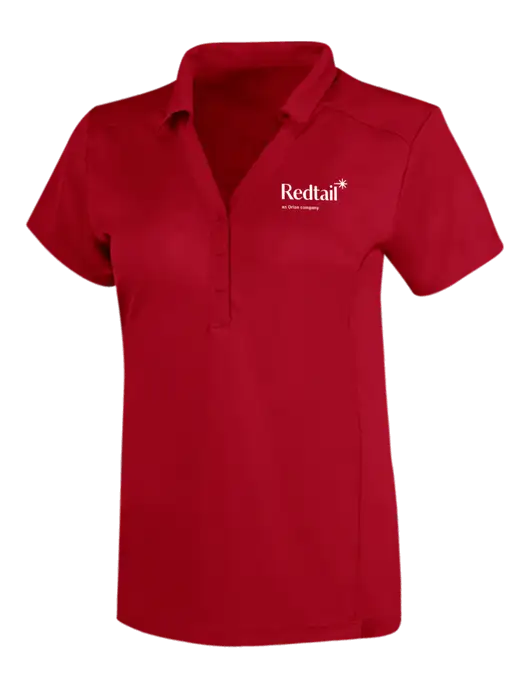 OGIO Red Womens Framework Polo w/Redtail Logo