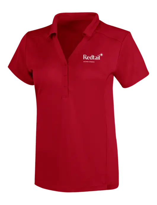 OGIO Red Womens Framework Polo w/Redtail Logo