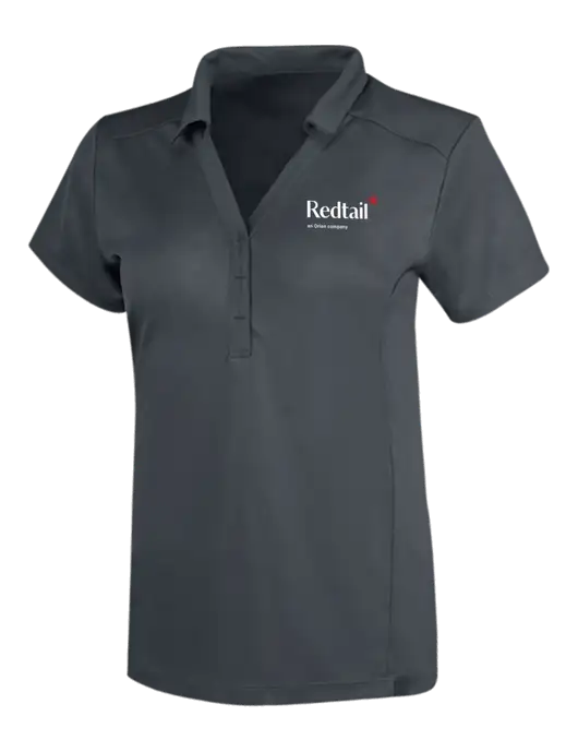 OGIO Dark Grey Womens Framework Polo w/Redtail Logo