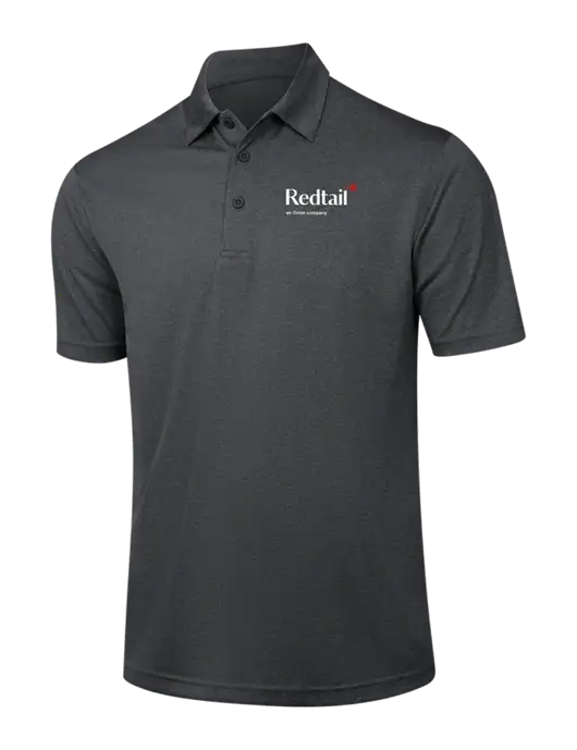 Dark Grey Heather Contender Polo w/Redtail Logo