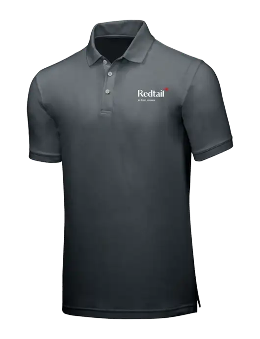 Dark Grey Core Classic Pique w/Redtail Logo