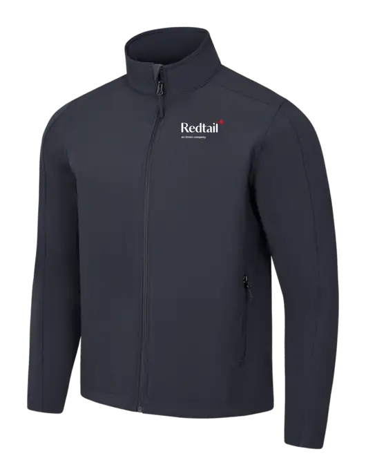 Charcoal Grey Core Soft Shell Jacket w/Redtail Logo