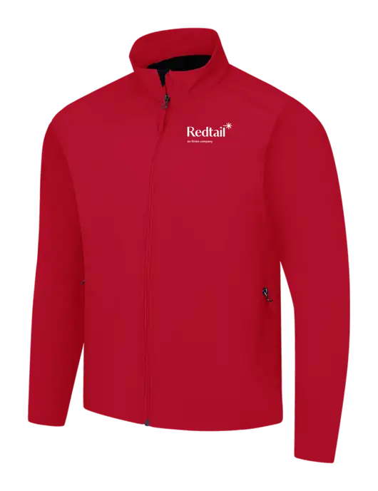 Red Core Soft Shell Jacket w/Redtail Logo