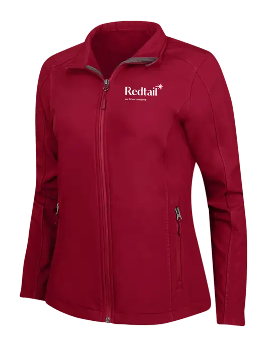 Red Womens Core Soft Shell Jacket w/Redtail Logo