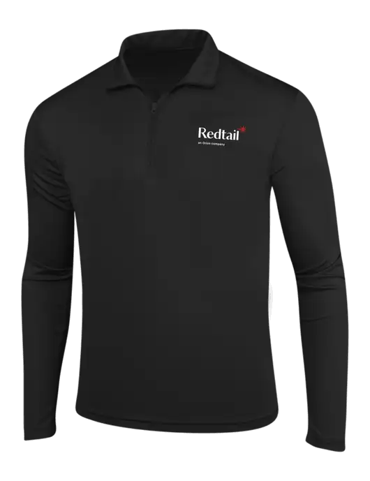 Black PosiCharge Competitor 1/4 Zip Pullover w/Redtail Logo