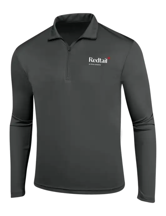 Dark Grey PosiCharge Competitor 1/4 Zip Pullover w/Redtail Logo
