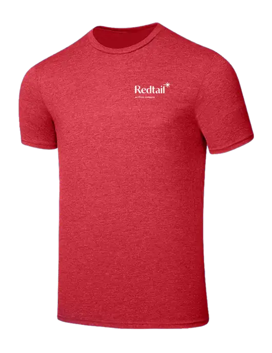 Seriously Soft Heathered Red T-Shirt w/Redtail Logo
