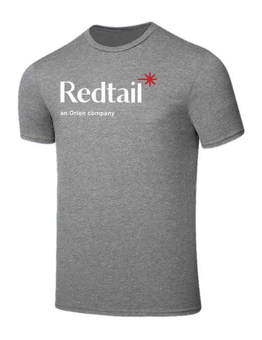 Seriously Soft Grey Frost T-Shirt w/Redtail Logo