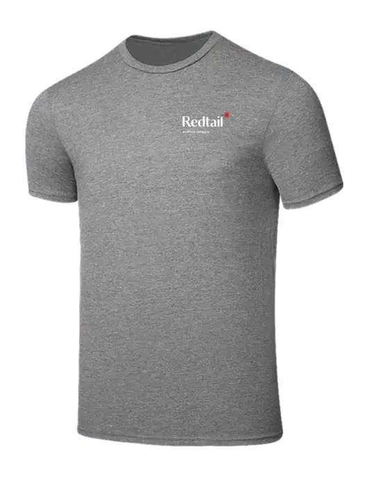 Seriously Soft Grey Frost T-Shirt w/Redtail Logo