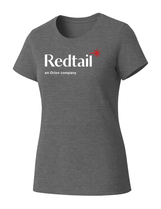 Womens Seriously Soft Grey Frost T-Shirt w/Redtail Logo