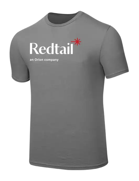 Seriously Soft Medium Grey T-Shirt w/Redtail Logo