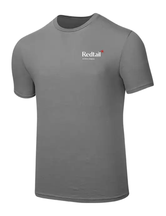 Seriously Soft Medium Grey T-Shirt w/Redtail Logo