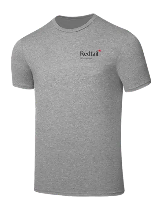Seriously Soft Light Heather Grey T-Shirt w/Redtail Logo