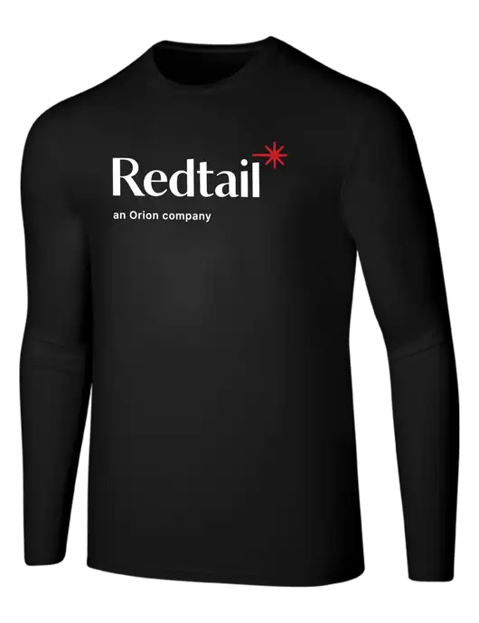 Seriously Soft Black Long Sleeve T-Shirt w/Redtail Logo