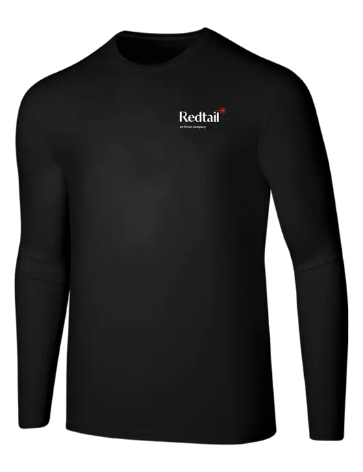 Seriously Soft Black Long Sleeve T-Shirt w/Redtail Logo