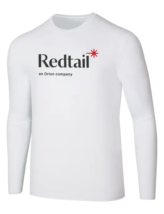 Seriously Soft White Long Sleeve T-Shirt w/Redtail Logo