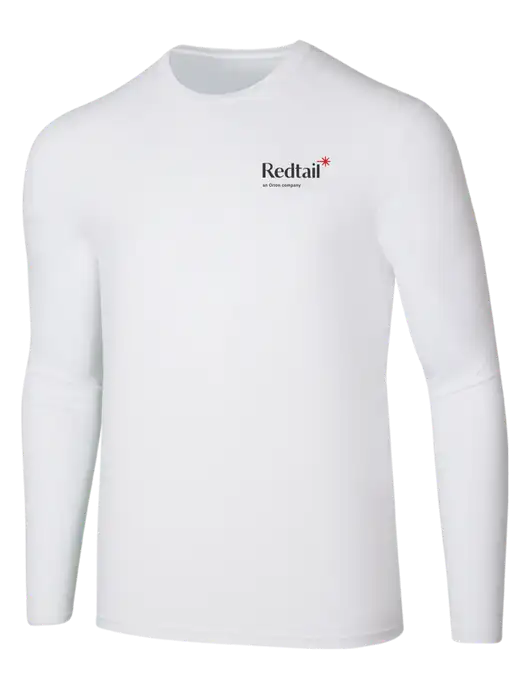 Seriously Soft White Long Sleeve T-Shirt w/Redtail Logo