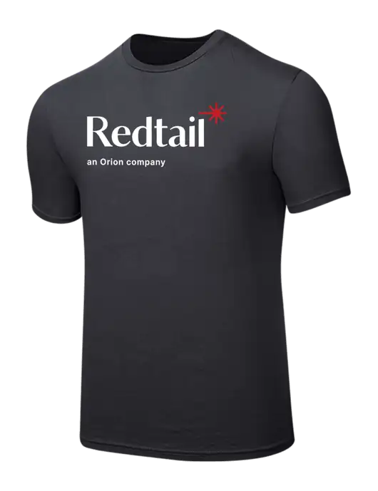 Seriously Soft Charcoal T-Shirt w/Redtail Logo