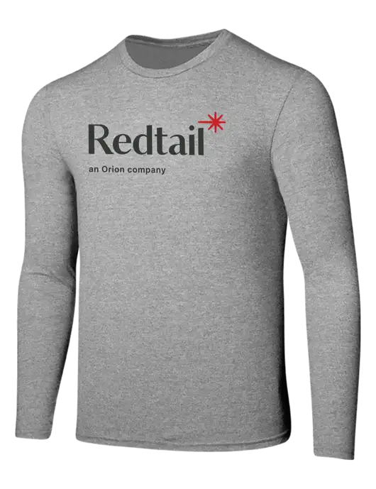 Seriously Soft Light Heathered Grey Long Sleeve T-Shirt w/Redtail Logo