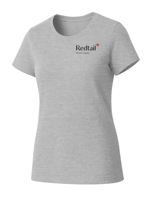 Womens Seriously Soft Light Heathered Grey T-Shirt w/Redtail Logo