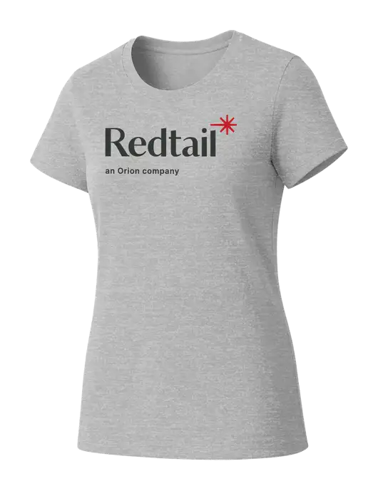 Womens Seriously Soft Light Heathered Grey T-Shirt w/Redtail Logo