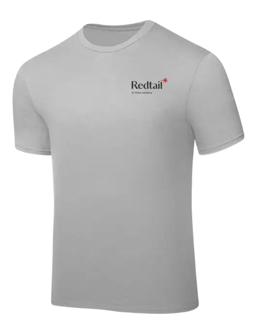 Silver PosiCharge Competitor Tee w/Redtail Logo