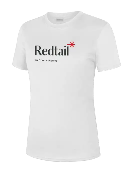  Womens White PosiCharge Competitor Tee w/Redtail Logo