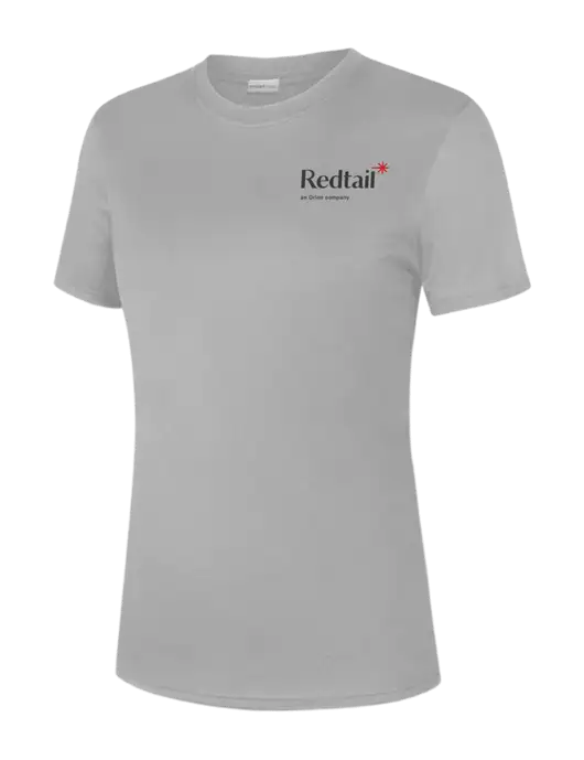  Womens Light Grey PosiCharge Competitor Tee w/Redtail Logo