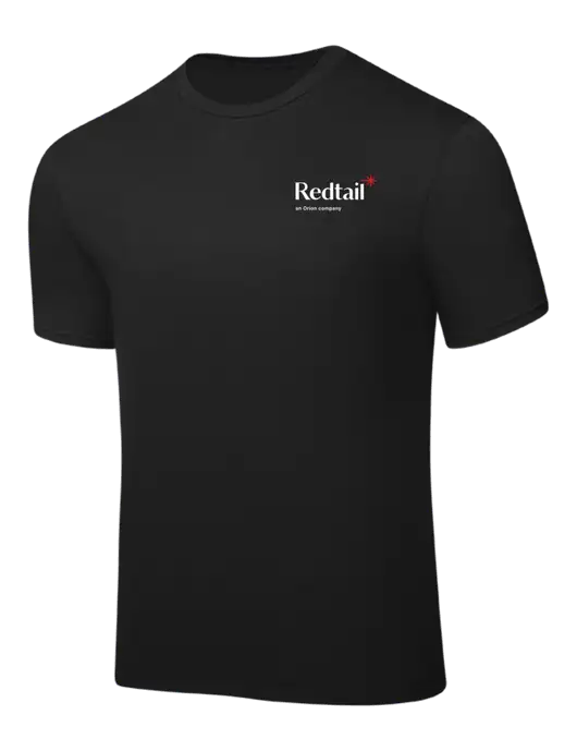 Black PosiCharge Competitor Tee w/Redtail Logo