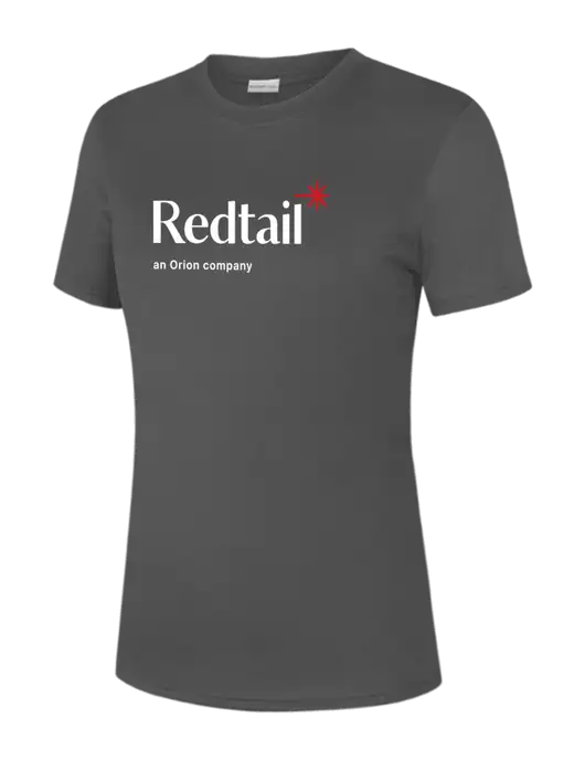  Womens Dark Grey PosiCharge Competitor Tee w/Redtail Logo