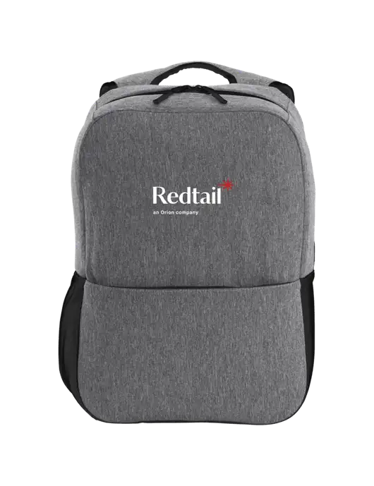 Access Square Laptop Graphite Heather/Black Backpack w/Redtail Logo
