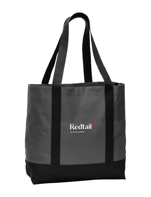 Carryall Charcoal/Black Day Tote Dark w/Redtail Logo
