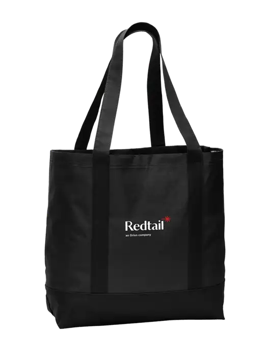 Carryall Black/Black Day Tote w/Redtail Logo