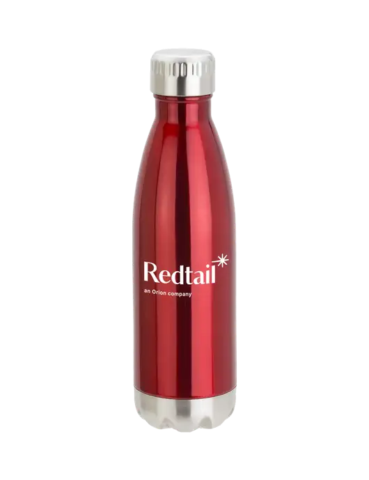 City Go Red 17 oz Insulated Bottle w/Redtail Logo