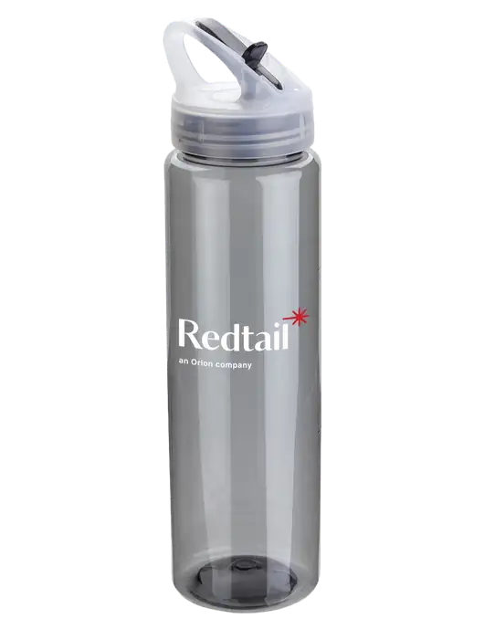 Buddy Smoke 32 oz PET Bottle with Flip Lid w/Redtail Logo