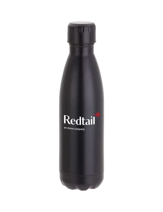 City Go Matte Black 17 oz Insulated Bottle w/Redtail Logo