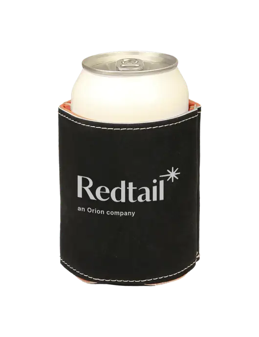 Black Leatherette Beverage Holder w/Redtail Logo