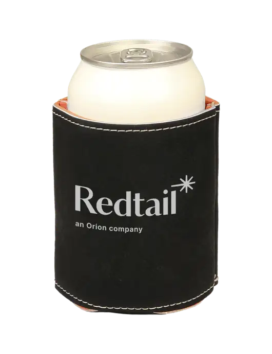 Black Leatherette Beverage Holder w/Redtail Logo