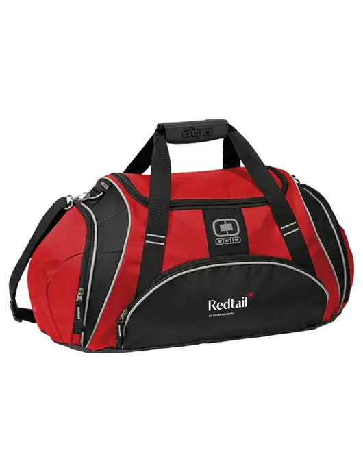 OGIO Red Crunch Duffel
 w/Redtail Logo