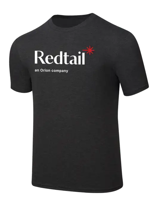 Simply Soft Black Frost 4.5oz  Poly/Combed Ring Spun Cotton T-Shirt w/Redtail Logo