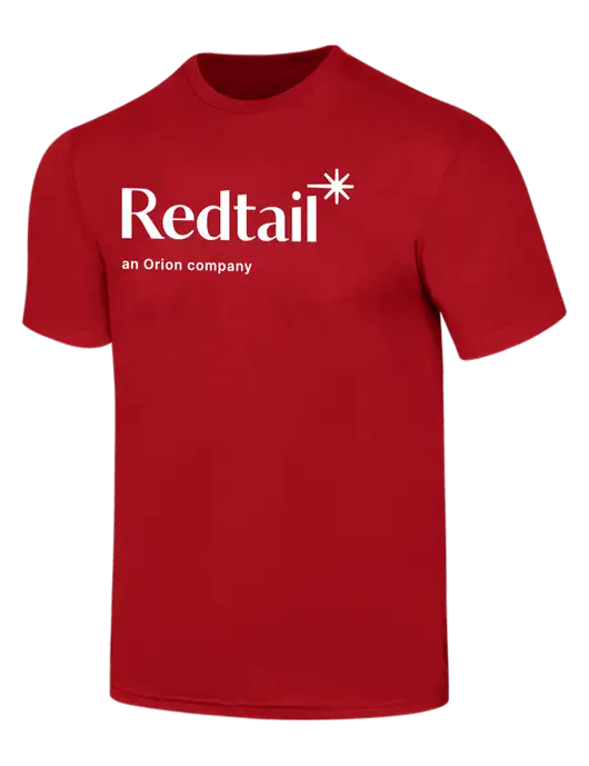 Simply Soft Red 4.5oz  Poly/Combed Ring Spun Cotton T-Shirt w/Redtail Logo