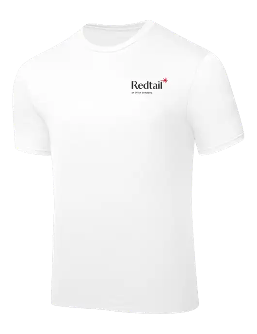 White PosiCharge Competitor Tee w/Redtail Logo